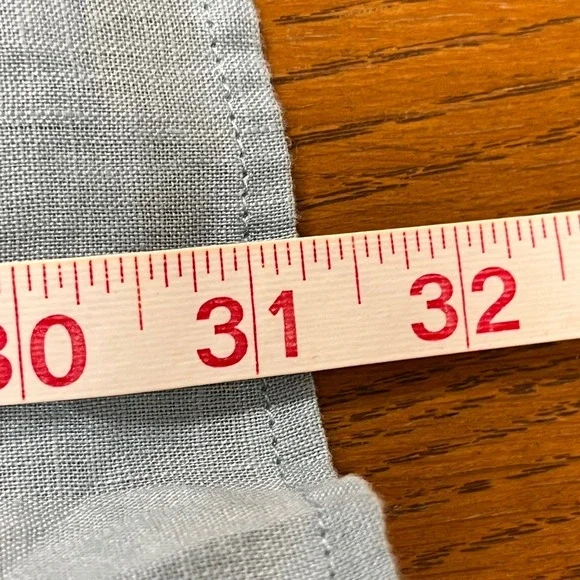 SUNDANCE Blue Katina Linen Pintuck Tunic Shirt Sz M Pleated Boho Travel‎ Relaxed - Picture 12 of 14